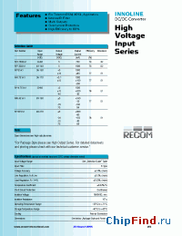 Datasheet RP6.4E1 manufacturer Recom