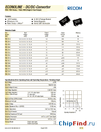 Datasheet RSD-0909 manufacturer Recom