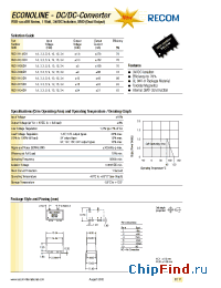 Datasheet RSD-XX1.8DH manufacturer Recom