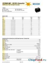 Datasheet RTD-3.309 производства Recom