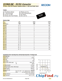 Datasheet RW-1205S manufacturer Recom