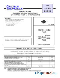 Datasheet 15FMCJ140 manufacturer Rectron