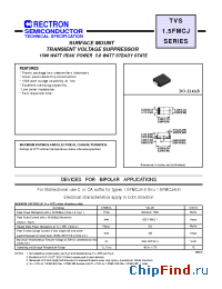 Datasheet 15FMCJ220 manufacturer Rectron