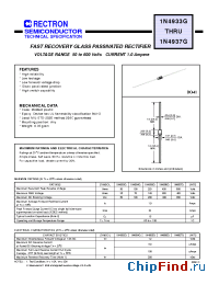 Datasheet 1N4937G-B manufacturer Rectron