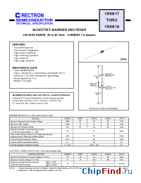 Datasheet 1N5817-T manufacturer Rectron