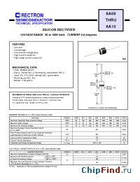 Datasheet 6A6-B manufacturer Rectron