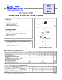 Datasheet 6A8 manufacturer Rectron