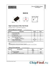 Datasheet BAS16-MR manufacturer Rectron