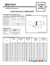 Datasheet DL4733A manufacturer Rectron