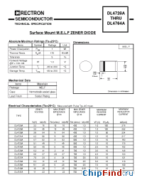 Datasheet DL4733A-B manufacturer Rectron