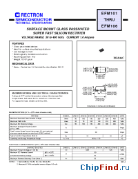 Datasheet EFM105 manufacturer Rectron