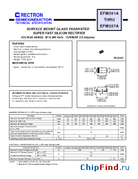 Datasheet EFM201A-W manufacturer Rectron