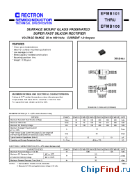 Datasheet EFMB102-W производства Rectron