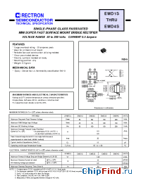 Datasheet EMD1S-W manufacturer Rectron