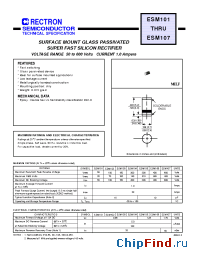 Datasheet ESM103-B manufacturer Rectron
