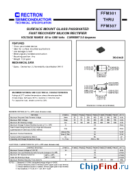 Datasheet FF301-W manufacturer Rectron