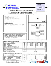 Datasheet FFM101-W manufacturer Rectron