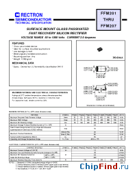 Datasheet FFM201 manufacturer Rectron