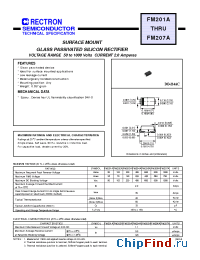 Datasheet FM201A-W manufacturer Rectron