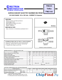 Datasheet FM250 manufacturer Rectron
