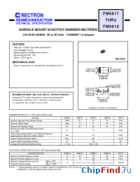 Datasheet FM5817-W manufacturer Rectron