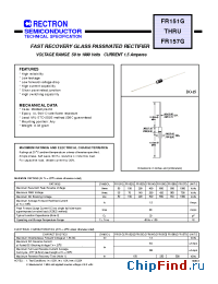 Datasheet FR154G manufacturer Rectron