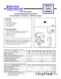 Datasheet FR802S-T manufacturer Rectron