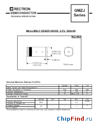 Datasheet GMZJ4.3A manufacturer Rectron
