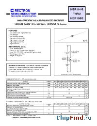 Datasheet HER107G-B manufacturer Rectron