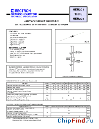Datasheet HER202-T manufacturer Rectron
