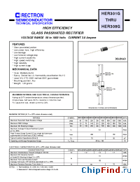Datasheet HER301G-B manufacturer Rectron