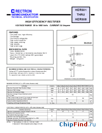 Datasheet HER502-B manufacturer Rectron