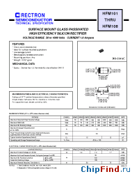 Datasheet HFM108E-W manufacturer Rectron
