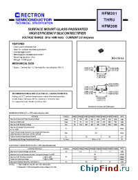 Datasheet HFM201 manufacturer Rectron