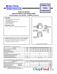 Datasheet HFM201W-W manufacturer Rectron