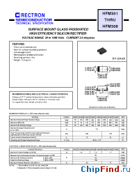 Datasheet HFM301 manufacturer Rectron