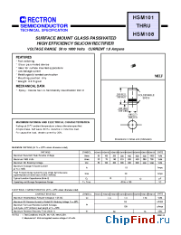 Datasheet HSM101-W manufacturer Rectron
