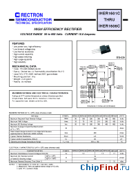 Datasheet IHER1601C manufacturer Rectron