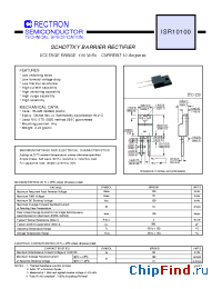 Datasheet ISR10100 manufacturer Rectron