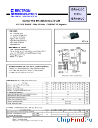 Datasheet ISR1020C manufacturer Rectron