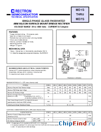 Datasheet MD1S-W manufacturer Rectron