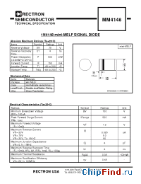 Datasheet MM4148-T manufacturer Rectron