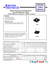 Datasheet MP1510W manufacturer Rectron