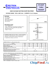 Datasheet R1500F manufacturer Rectron