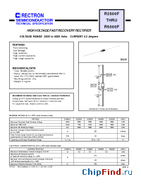 Datasheet R2500F-B manufacturer Rectron