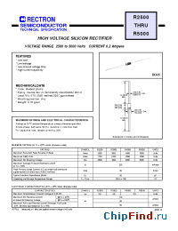 Datasheet R2500-T manufacturer Rectron