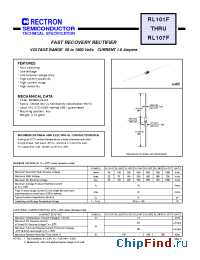 Datasheet RL106F-T manufacturer Rectron