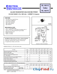 Datasheet RL1601A manufacturer Rectron