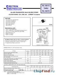 Datasheet RL1602C manufacturer Rectron