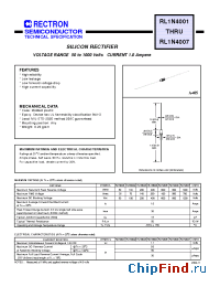 Datasheet RL1N4004-B manufacturer Rectron